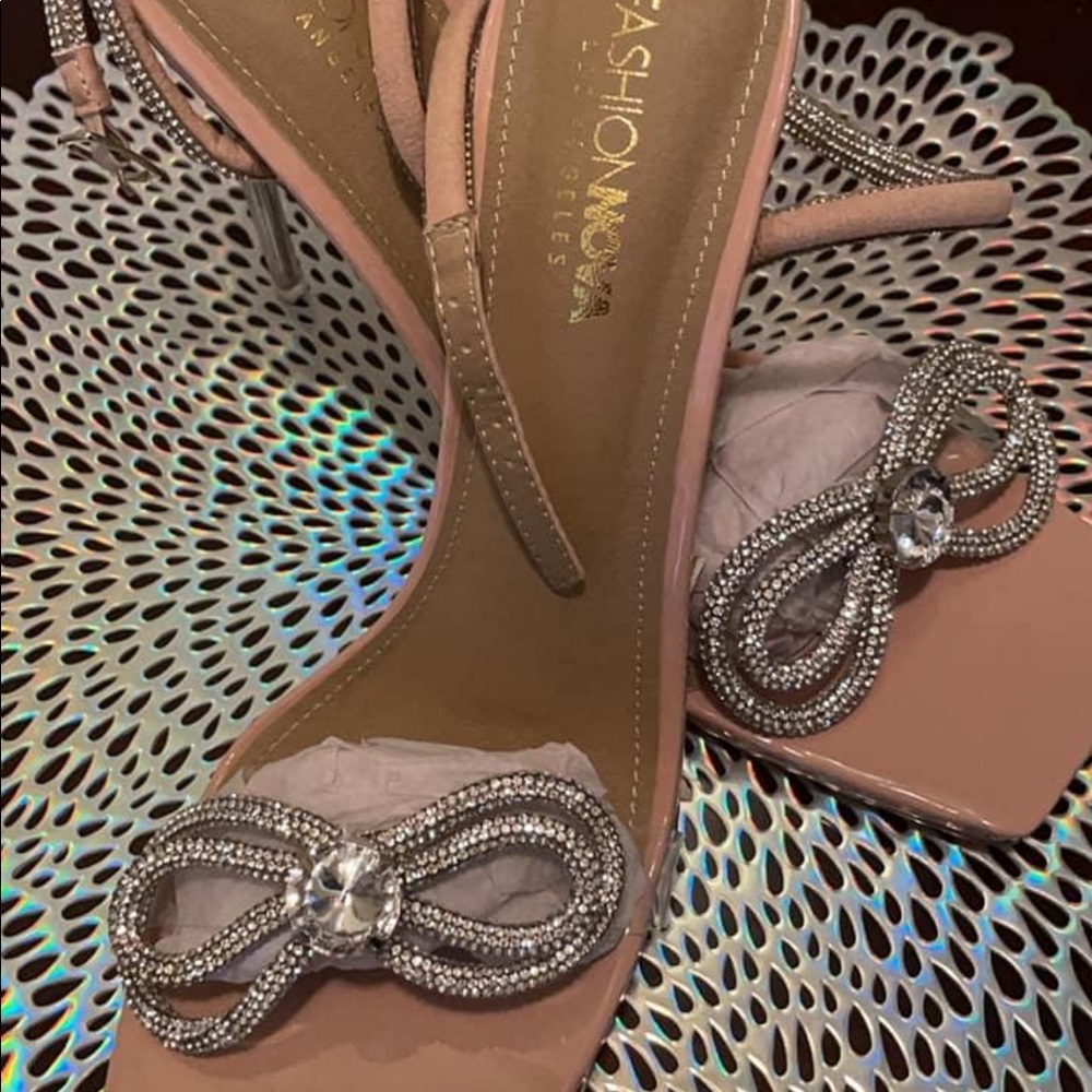 Tied together embellished heels!